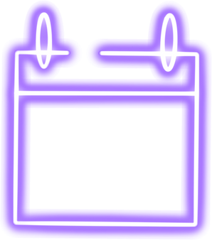 Purple neon schedule